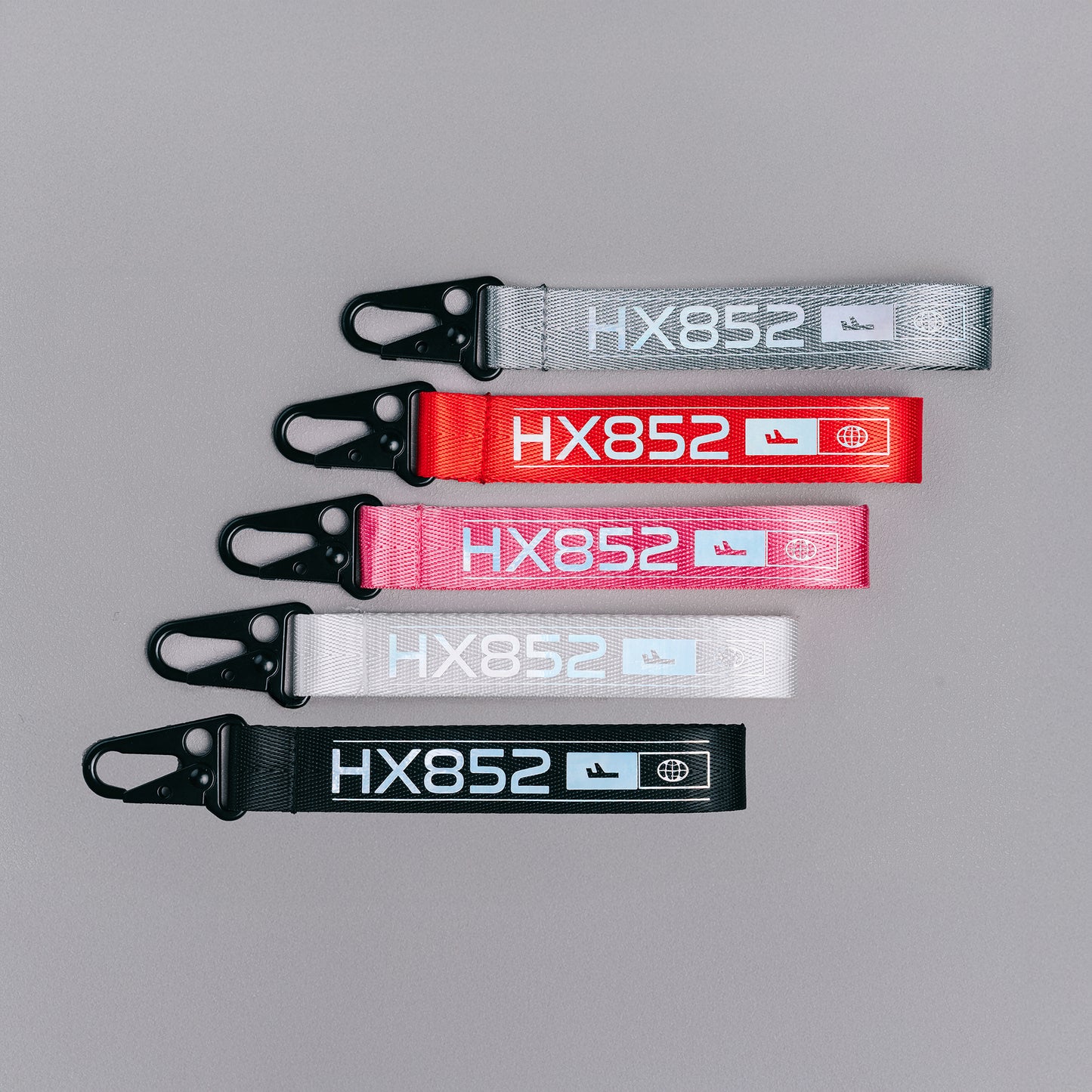 Webbing Key Chain - Sliver Grey 鍛面飛行掛帶 - 銀灰色