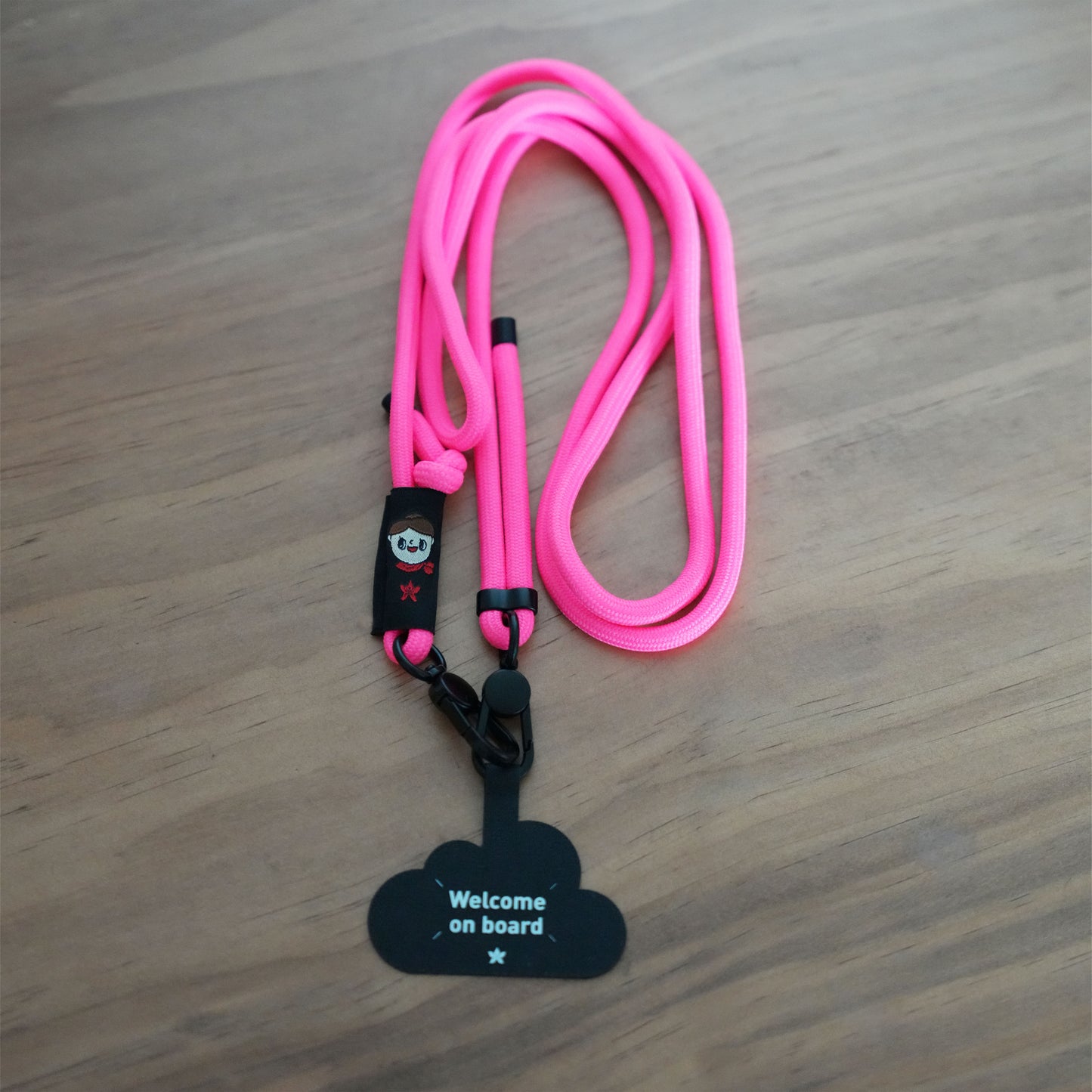 HKA Mobile Phone Lanyard - Shocking Pink
