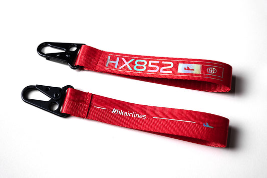 Webbing Key Chain - Red  鍛面飛行掛帶 - 紅色