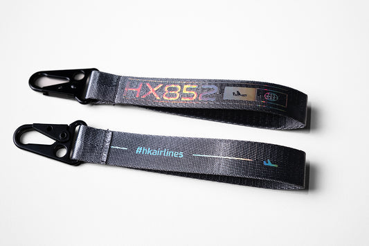 Webbing Key Chain - Sliver Grey  鍛面飛行掛帶 - 銀灰色