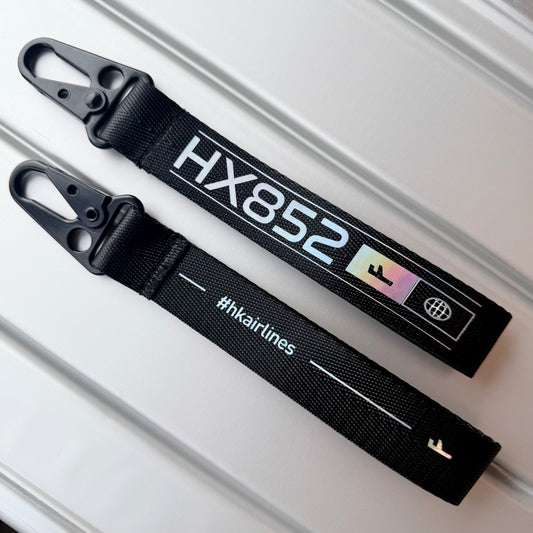 Webbing Key Chain - Black  鍛面飛行掛帶 - 黑色