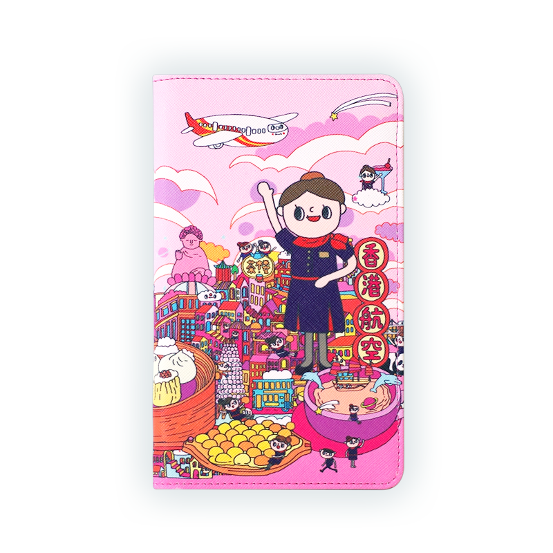 Illustrator Jane Lee x Hong Kong Airlines Passport Holder